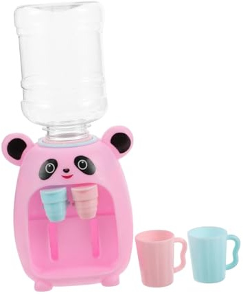 iplusmile Mini Dispensador De Agua De Escritorio Juguete Doble Salida De Agua para Casa De Muñecas Diseño De Pandas para Dormitorio