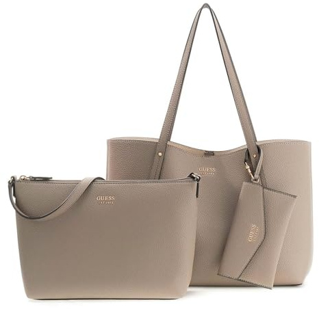 GUESS Shopper Brenton Tote Dark Taupe