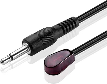 TNP Products IR Emitter Extender Extension Cable (10 Feet) - 3.5Mm Jack Infrared Red Transmitter Blaster Blink Eye Wire Cord Compatible With IR Repeater Extender System Kit Xbox One 1 IR Eye Emitter