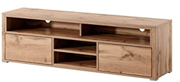 Selsey MARIO – TV-Lowboard Fernsehschrank Wotan Eiche in Matt 137 cm