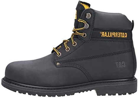 Caterpillar Mens Powerplant GYW Leather Safety Boot (9 UK) (Black)