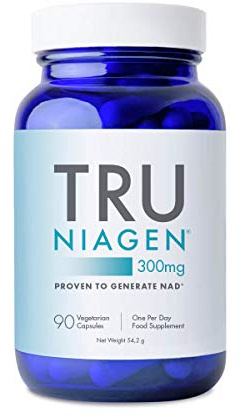 TRU NIAGEN Klinisch Untersucht NAD+ Supplement 300mg 90 Kapseln, 1 pro Tag | Bildet nachweislich NAD, Nicotinamid Ribosid trägt zur Verringerung von Müdigkeit und Ermüdung bei, Vorrat für 3 Monate