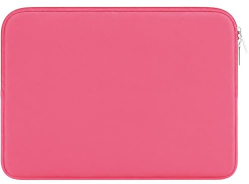 RAINYEAR 13 Pollici Laptop Sleeve per MacBook Air 13 pollici M5 M4 M3 M2 M1 A3449 A3240 A3113 A2681 A2338 A2337, Custodia protettiva per MacBook Pro da 13,3 e 14 pollici, Rosa Brillante