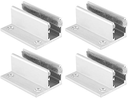 Glasschiebetür Bodenführung Glasklemme Glasbodenträger Schiebetürsystem, Glasschiebetür Bodenführung Boden Rollenführung Führungsrolle Schiebetürsystem Zubehör Für Rahmenlose Gleitende Glastüren