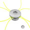 Testina Decespugliatore Universale, XiXiRan Testina per Erba in Alluminio, Testina per decespugliatore in alluminio, Testa Doppia per Decespugliatore, con 4 Linee, Accessorio per decespugliatore