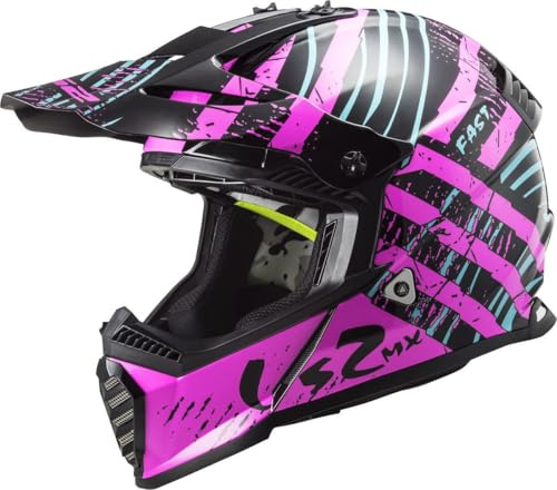 LS2, Crosshelme motorrad Fast evo verve black fluo pink, XXXL