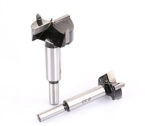 Alloy Forstner - Punta per trapano artificiale, diametro 25 mm, per legno, per la lavorazione del legno, fusto rotondo
