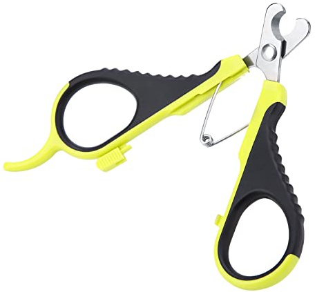Cyrank Pets Nail Clippers, Cat Nail Clippers Plastic Spring Pet Grooming Scissor Cat Claw Clippers Claw Trimmer Small Animal Nail Clippers Guinea Pig Nail Clippers for Cats, Kittens