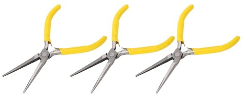 Pinze per Modellare le Unghie in Acciaio Inossidabile 3 Pezzi, Pinze per Pinze per Unghie per Unghie Acriliche UV, Pinze per Punte per Unghie C Curva per Unghie Gel per