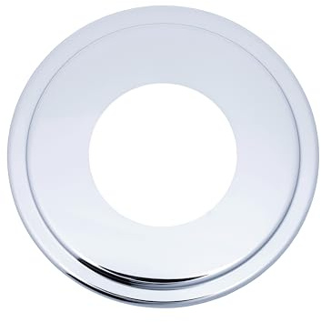 The Can Converter Ceiling Medallion for Recessed Can Light – Home Improvement Decorative Steel Goof Ring & Cover Plate for 4’’, 5’’ & 6″ Cans, Small Ceiling Medallion for Chandeliers, Polished Chrome