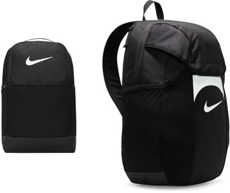 Nike DH7709-010 Brasilia 9.5 Sportrucksack Unisex Schwarz/Weiss, M, 24L, Einheitsgröße & Unisex Backpack Academy Storm-Fit, Black/Black/White, DV0761-011, 30L