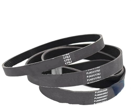 IITA Ersatz Keilriemen PJ348 Gummiförderband PJ360 PJ370 PJ380 PJ390 PJ400 PJ399 Riemenantriebsriemen Antriebsriemen Antriebsriemen Ersatz (Color : 6ribs, Größe : PJ380(380mm))
