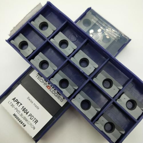 Lot de 10 inserts en carbure APKT1604 PDTR LT30, fraises indexables CNC pour semi-finition et finition