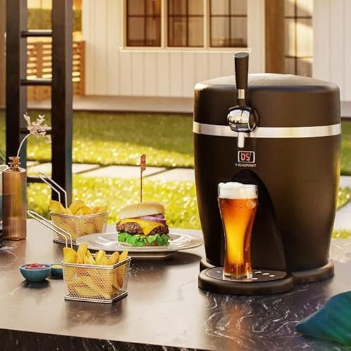 New Blaunkt 2-in-1 Draught Beer Dispenser & Cooler Chills Beer to as Low as 0°C and has a Handy Precise LCD Temperature Screen