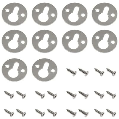 Lot de 10 cintres en fer avec vis - Pour cadre photo - Pour décoration murale