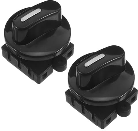 ROMISBABA 2set Rotary Position Speed for Heater and Fan Knob for Range Hood Replacement User-friendly Design for Efficient Heating Control