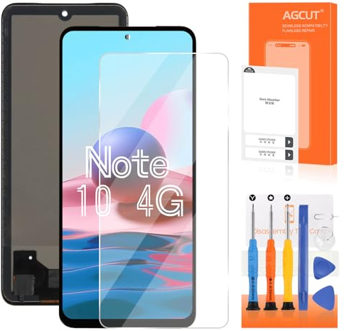 AGCUT Pantalla LCD para Redmi Note 10 4G / Note 10s LCD de repuesto para Xiaomi POCO M5S Incell pantalla LCD reemplazo táctil digitalizador conjunto con reparación kit