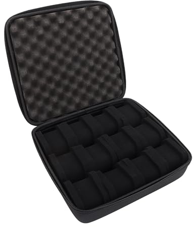 MURYE Resistente alle cadute 12 Slot Watch Custodia Scatola di Immagazzinaggio Per Orologio Da Polso Morbido Contenitore Interno Antiurto Antipolvere Organizzatori Per Uso quotidiano