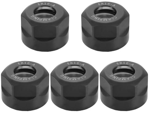 QUARKZMAN 5 Pezzi Dado Di Serraggio ER16A(M22 Per Mandrino | Fresatrice CNC Tornio Portautensili