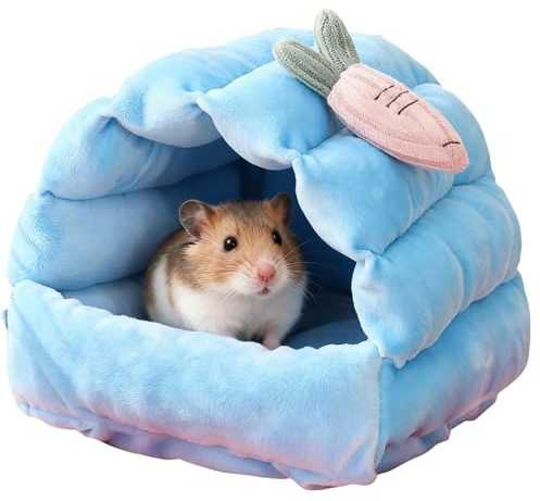 Casa Per Criceti | di Arricchimento Traspirante e Anti-Rosicchiamento,Traspirante Per Criceti E Conigli,per Coniglio Scoiattolo Animali Domestici Uccellini Piccoli Inverno Furetto Cincillà