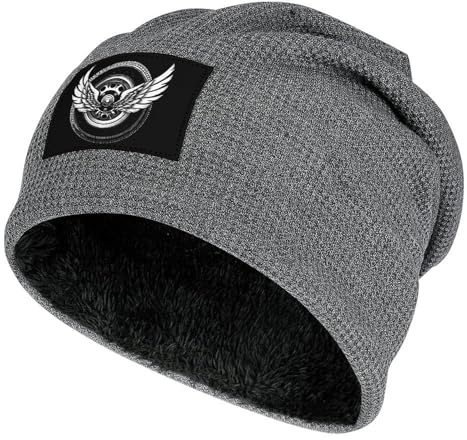 Tire Wings Shaped Beanie Hat for Men Women Thick Warm Skull Cap Sleep Hats