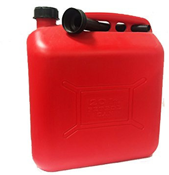 Orework Depósito de combustible líquido Bidón de gasolina 20L Rojo PVC Homologado