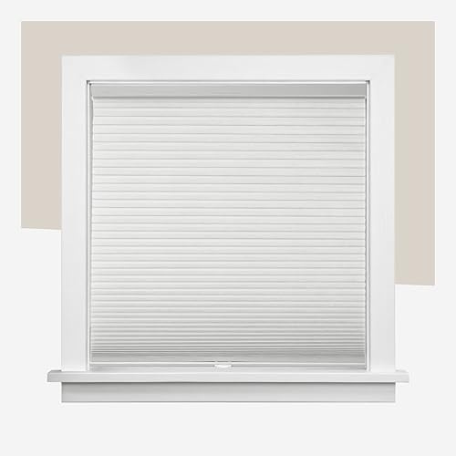CHICOLOGY Cellular Shades – Cordless Honeycomb Blinds, Blackout or Light Filtering Window Shades for Home, Bedroom, Living Room, Kitchen, Office & Door Windows – Evening Mist, 24 W x 48 H