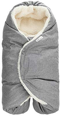 7AM Enfant Einschlagdecke für Kindersitz - Nido Cloud Flauschiger Schlafsack für Babyschale und Kinderwagen für Neugeborene & Kleinkinder, Universalgröße für alle Wiegen, Autositze & Auto Zubehör