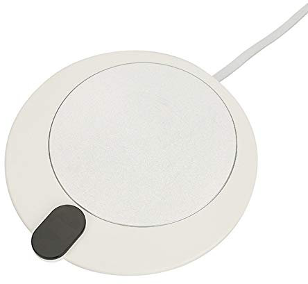 Scalda Bevande USB, 3 Temperature Di Controllo Scalda Tazza Funzione di promemoria Riscaldamento Sottobicchiere Auto Spegnimento Per Casa, Ufficio, Bevande, Caffè, Latte, Acqua,Bianca