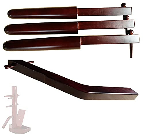 Tragbarer Holzpuppe Arm, Wing Chun Dummy Trainer, Wing Chun Holz Dommy ersetzen Arme, bewegliche Holzpuppe Wing Chun Teile, Geeignet for 3.8cm * 3.8cm Löcher, 4pcs