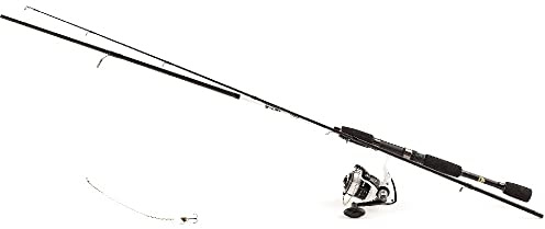 A&M Angelsport Paladin Carbon Spincombo 1,98m 5-25g Spinnrute + Rolle und Schnur mit Köder