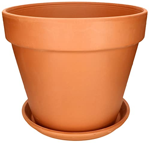 Kotarbau® Blomkruka, ytterkruka av terrakotta, 43 cm i diameter, för inomhus och trädgårdar