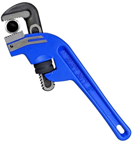KARRYTON Rohrzange, 20,3 cm Ende, verstellbare Backenöffnung, 38 mm, robuster Gusseisen, versetzter Griff, Sanitärschlüssel, perfektes Klempner-Werkzeug