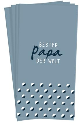 Grafik Werkstatt Taschentücher mit Spruch | Geschenkidee | 10 Stück | Bester Papa