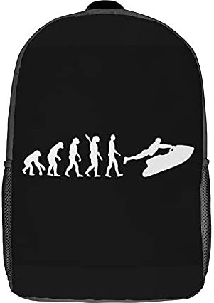 Wanderrucksack Jet-Ski-Wassersport-Evolution Rucksäcke Moderner Schultasche Niedlicher Laptoptasche Für Geschenk, Universität, Schule, 43X32X14Cm