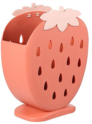 ABOOFAN 1 Pc Cesta de Drenaje Soporte Cuchillos portaherramientas Cesta de Cocina Porta Utensilios para Fiesta Cubiertos tendedero Cesta para Colgar en la Pared escurridor Reutilizable