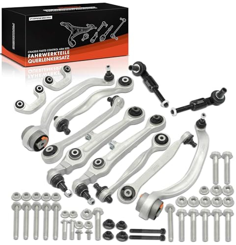 Frankberg 14-Teilig Querlenker Satz Kompatibel mit A6 4B2 C5 1.8L-4.2L 1997-2005 A6 Avant 4B5 1.8L-4.2L 1997-2005 P.a.s.s.a.t 3B3 1.6L-2.8L 2000-2005 Replace# 4B0407151C