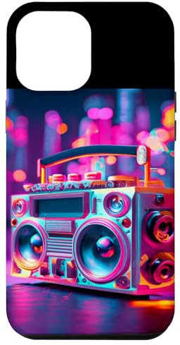 Hülle für iPhone 14 Pro Max Old School Vintage Boombox 80er Rap 90er Jahre Radio Mixtape Musik