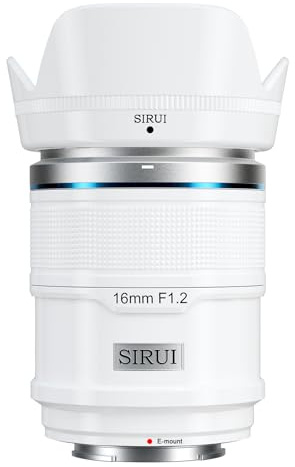 SIRUI Sniper 16mm Autofokus Objektiv, APS-C Wide Angle F1.2 Camera Objektiv, E Mount Objektiv für A6400, A6700, ZV-E10, FX3/30 (E Mount, White)