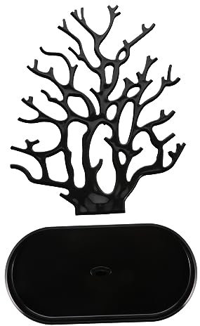 TINEASUR Schmuckhalter Regal Korallen Design Aus Material Praktisches Schmuckständer Display Rack Mit Großer Kapazität Zur Aufbewahrung Und Präsentation Von Ohrringen Und Ketten Geeignet Fü