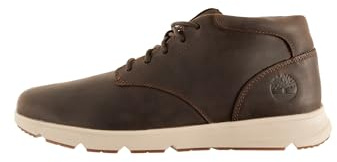 Timberland Parker Street Mid, Stivali Sneaker Uomo, Marrone Scuro Pieno Fiore, 43 EU