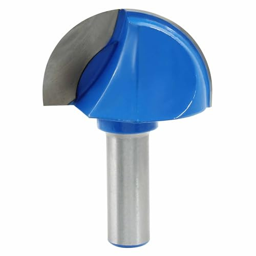 Bivethoi Broca de fresadora de punta redonda de 5 cm de diámetro de corte de 1/2 pulgada para carpintería