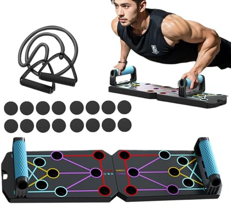 Lushup Challenge Board, Pushup Board Foldable, Pushup Challenge Board - Abdominalübungsstand System - Multifunktionale Liegestützgriffe für Boden, professionelle Muskelkrafttrainingsausrüstung