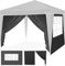 KESSER® 2X Paroi latérale pour pavillon 3x3m - Pop Up | Pliable | Peu encombrant | rangeable| avec Fermeture éclair| fenêtre latérale Transparent| Résistant aux intempéries - Noir