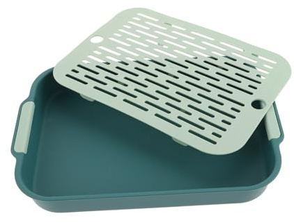 TOYANDONA Boîte à Litière Rectangulaire pour Rongeurs Toilette Renversement Accessoire De Nettoyage pour Hamsters Et Cochons Couleur