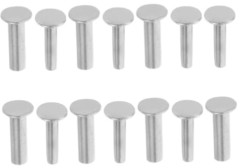 Luxshiny Kit de 7 Paires de Rivet pour Manche de Couteau en Acier Inoxydable Accessoires de Fixation Robustes pour Ustensiles Cuisine et Usage Camping en Extérieur