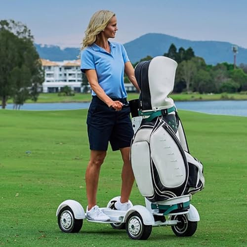 Elektrischer Golf-Schubwagen - 4-Rad-Mobilitätsroller mit Fußpedal, Vorwärts-/Rückwärtsfunktion, einfaches Steigklettern, lange Akkulaufzeit, hohe Gewichtskapazität für Golfer