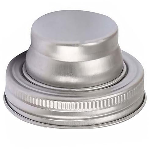 CHICAMPERA 1Pc Stainless Steel Mason Jar Shaker Lid Versatile Strainer for Cocktails Spices Flour for Home Bars and Outdoor Gatherings