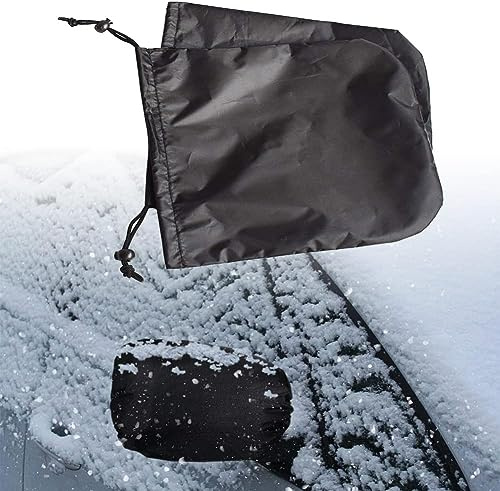 Spiegel Frostschutz Abdeckung, Seitenspiegel Schneedecke, Autospiegel Schutzhülle Schneeabdeckung, Auto Außenspiegel Frostabdeckung, Seitenspiegelabdeckung, Für PKW-Rückspiegel, Schwarz