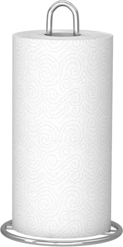 Portarrollos de Cocina de Metal, Porta Rollos de Papel Cocina para Organización y Almacenamiento, Soporte para Papel de Cocina, Ideal para Papel de Cocina Estándar, 28x13,5cm